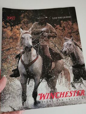 1997 Winchester Rifles and Shotguns Catalogue Cowboy Horses Firearms US Company